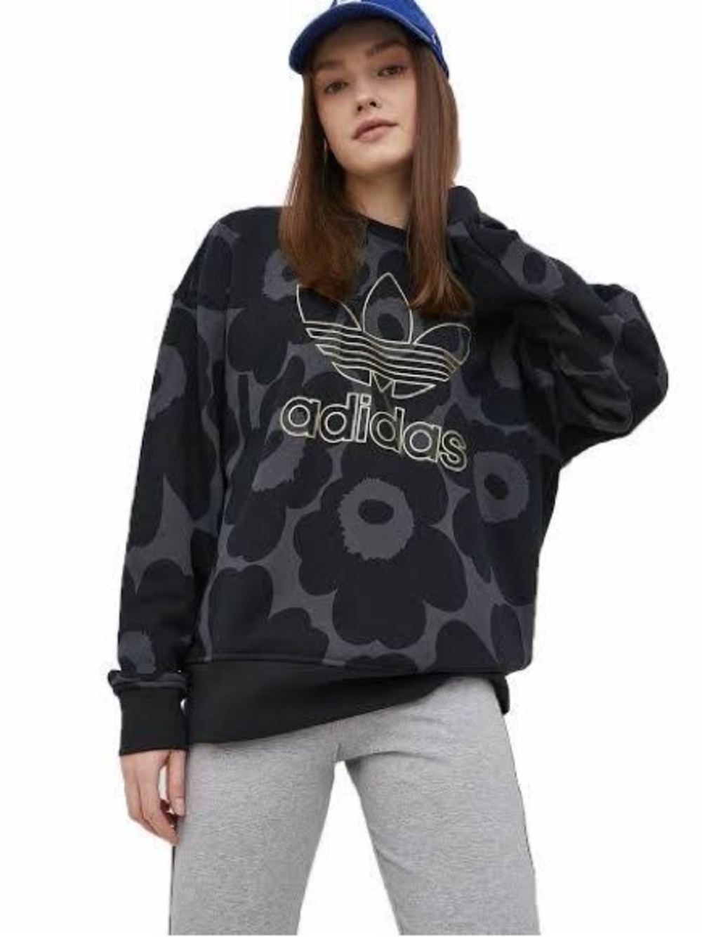 NWT ADIDAS x Marimekko Womens Crewneck Sweatshirt XL - Picture 2 of 8